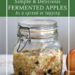 Simple fermented apple raisin walnut spread. A healthy alternative to jam
