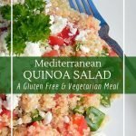 Quick and easy Mediterranean quinoa salad.