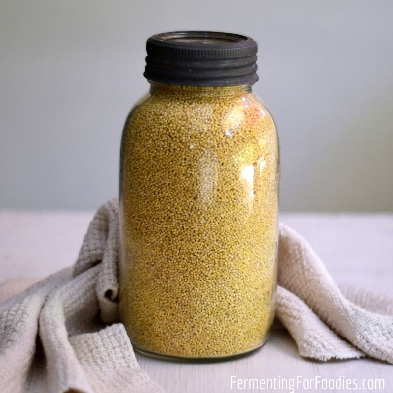 How to make a naturally fermented millet porridge from wild yeast