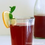 Simple homemade fruit cider from fruit juice and yeast