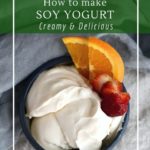 How to make soy yogurt using store-bought soy milk and vegan yogurt