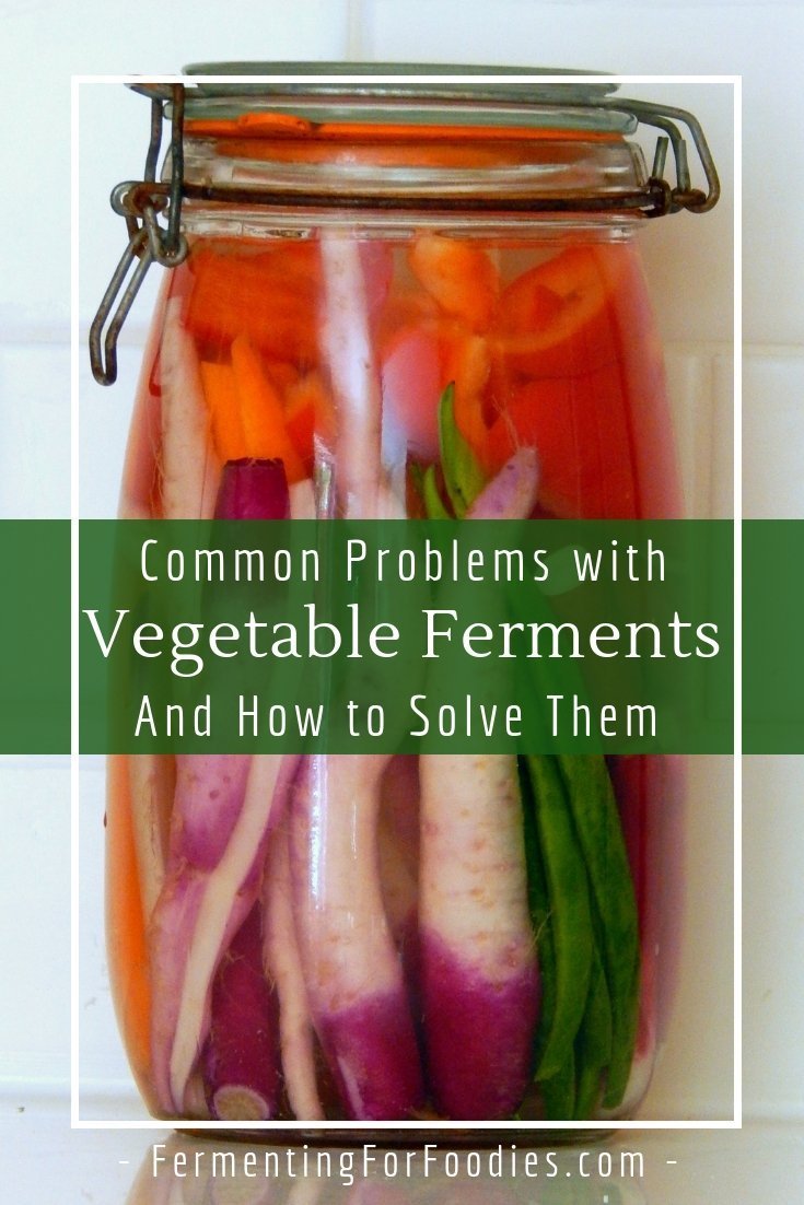Problems with vegetable ferments - too much salt, bulging jars, funny smell