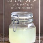 How to use sweet whey from cheesemaking