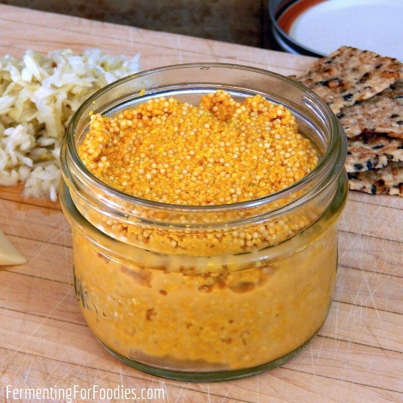 How to make a classic yellow mustard, beer mustard or hot brown mustard. Preservative-free recipe.