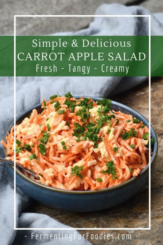 Looking for a cabbage-free alternative to coleslaw - try carrot apple salad