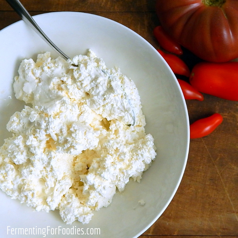 Traditional Sweet Whey Ricotta Fermenting For Foodies