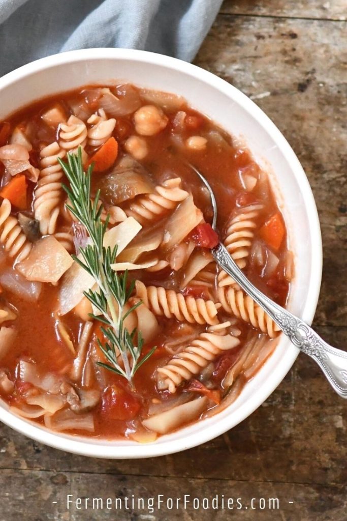 How to make vegetarian minestrone soup