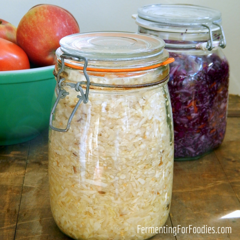 How to Make Fermented Sauerkraut - Simple, Easy and Probiotic