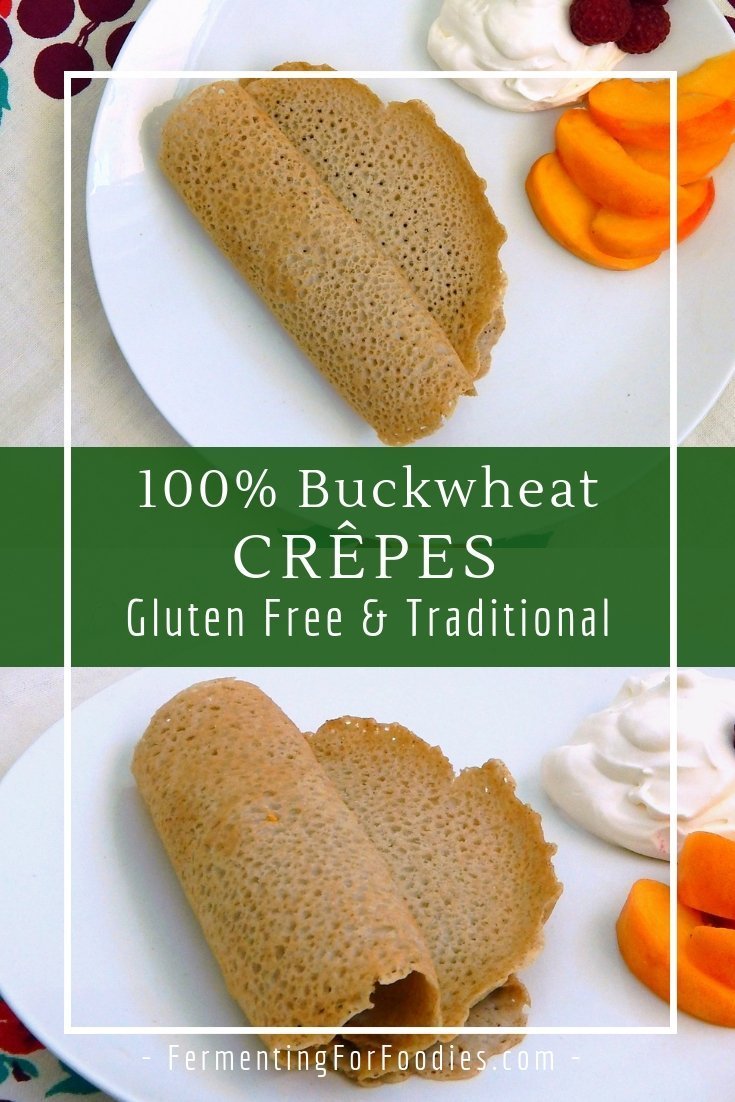 Traditional 100% buckwheat crepes from Brittany