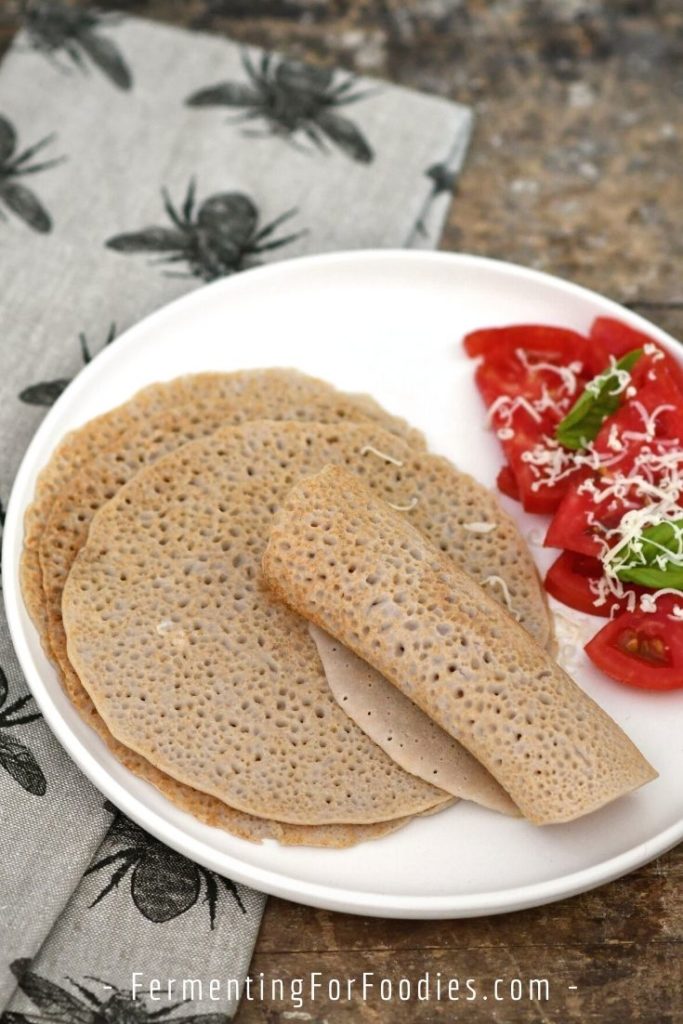Traditional, gluten-free buckwheat crepes