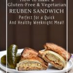 Vegan Reuben sandwiches with a gluten-free option