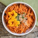 Simple & Delicious Carrot salad with miso sesame dressing