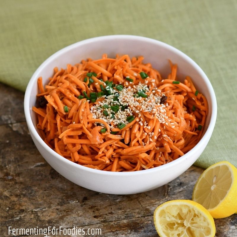 Asian-inspired miso carrot salad