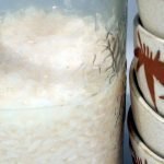 Homemade amazake is a delicious and sweet drink made from koji kin