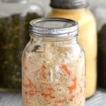 Fermented curtido is made from cabbage, carrots, onion, oregano and hot pepper