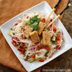 Tempeh noodle salad is gluten-free and vegan!