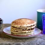 Delicious gluten-free sourdough pancakes made from sourdough discard