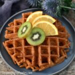 Healthy and delicious gluten-free vegan sourdough waffles