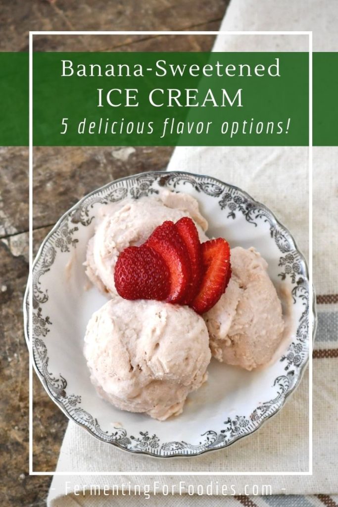 This strawberry and banana-sweetened ice cream is healthy and delicious!
