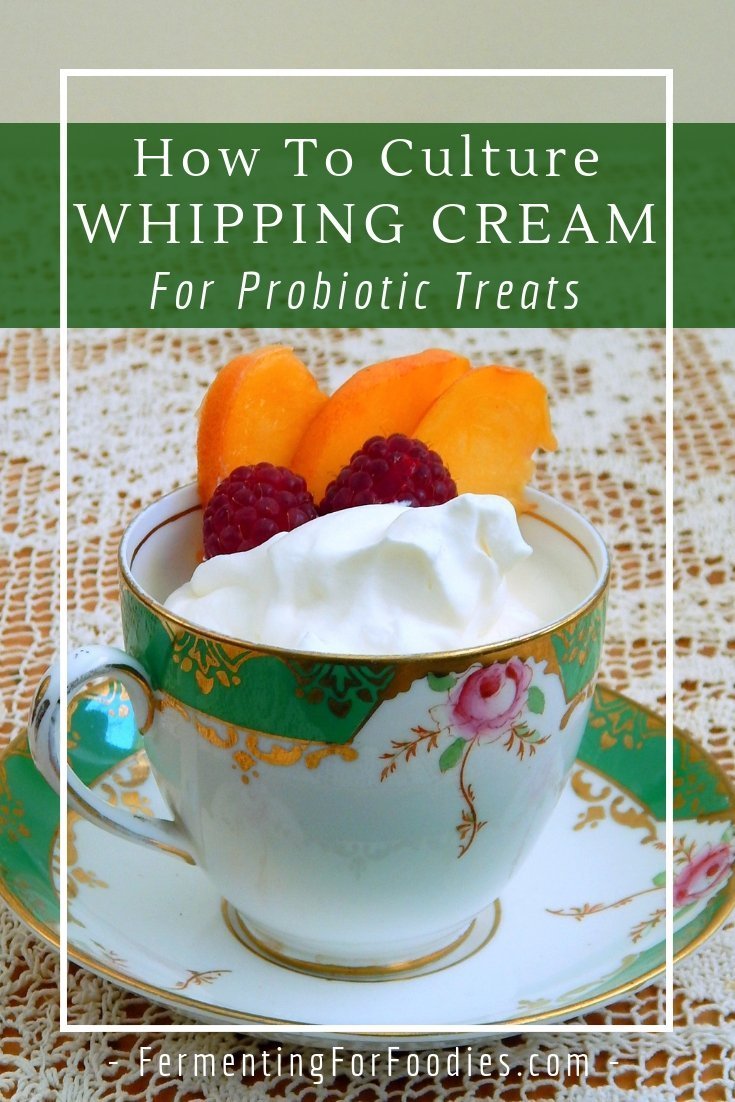 How to culture cream for probiotic desserts