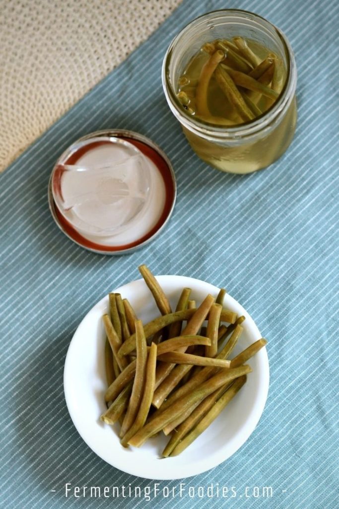 Simple fermented green bean pickles - perfect for beginners!