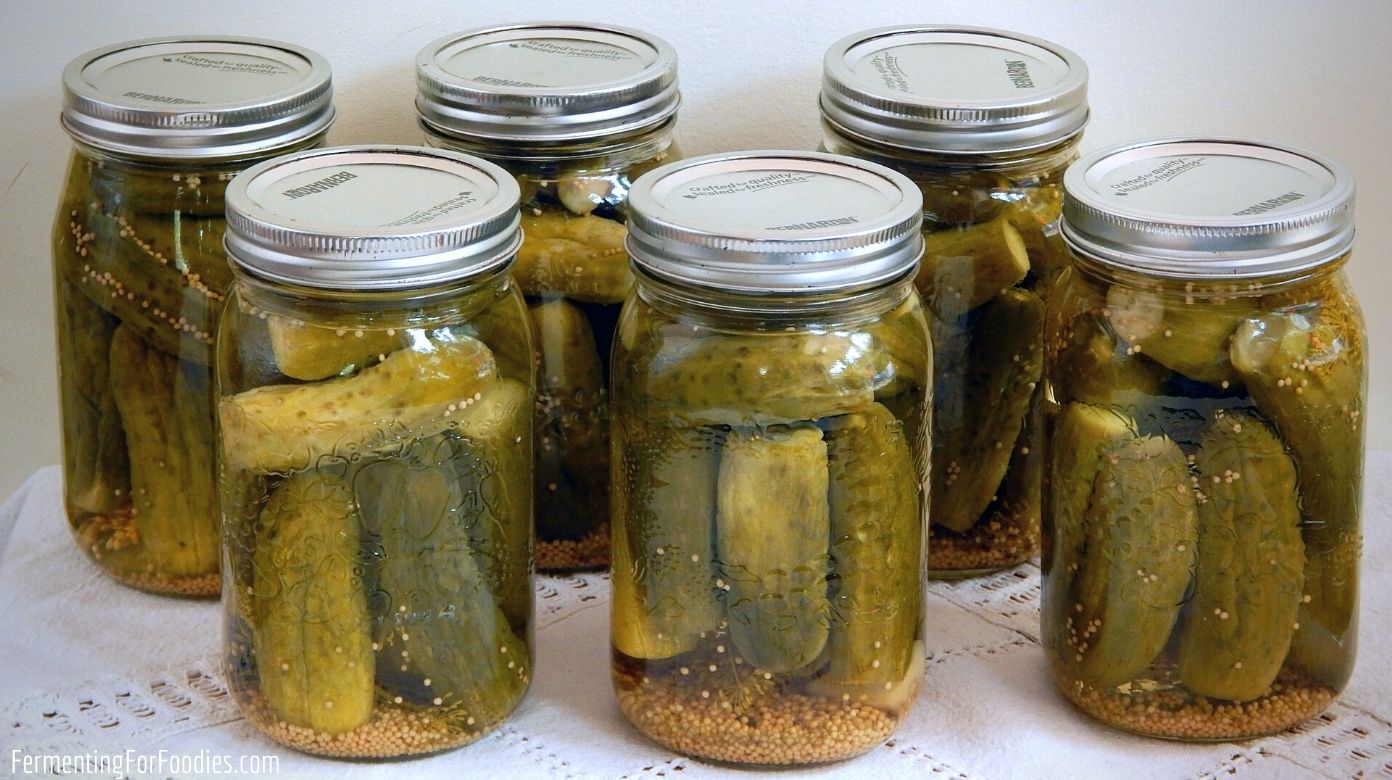 Canning Fermented Pickles For Storage