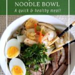 How to make a healthy and delicious kimchi noodle bowl.