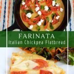 Farinata flatbread is an easy and grain-free alternative to to pizza