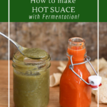 Two flavors of fermented hot sauce