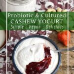 How to make probiotic and cultured cashew yogurt.