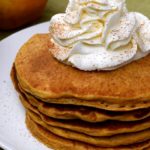 Healthy oatmeal pumpkin pancakes are gluten free and sugar free
