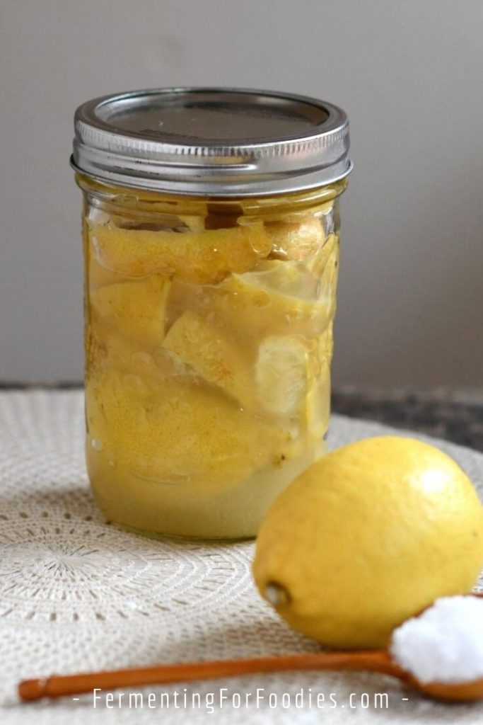 Simple salt fermented lemons - a burst of flavour