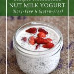 How to make nut milk yogurt or oat milk yogurt with probiotic culture.