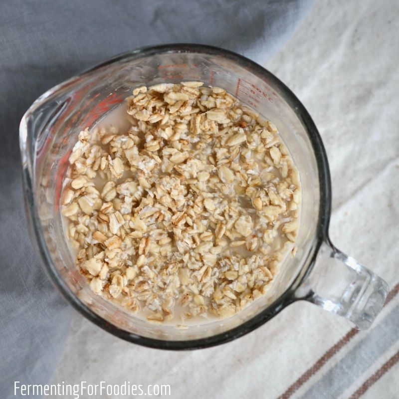 How to make kefir fermented oatmeal