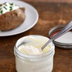 Simple and delicious, homemade sour cream with a probiotic culture