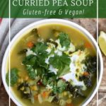 Slow-cooker curried pea soup or instant pot curried pea soup for a simple meal