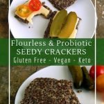 Easy and delicious fermented flax seed crackers for a healthy snack