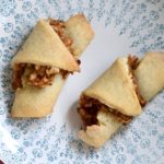 Delicious gluten-free rugelach with apples, cinnamon, raisins and walnuts
