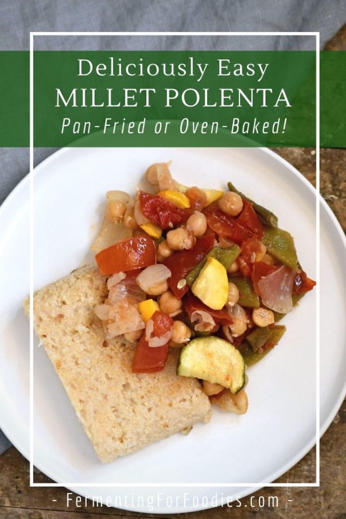 Why millet polenta is healthier than corn polenta. Higher fiber and higher nutrient value.