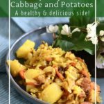 Pan-fried carrots, cabbage and potatoes