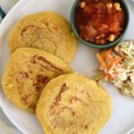 Bean and cheese pupusas are gluten-free and vegetarian.