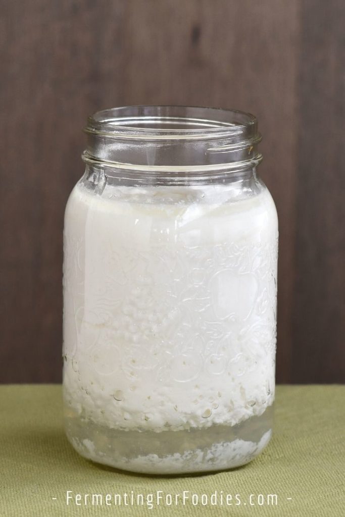 What to do about over fermented kefir separated into curds and whey