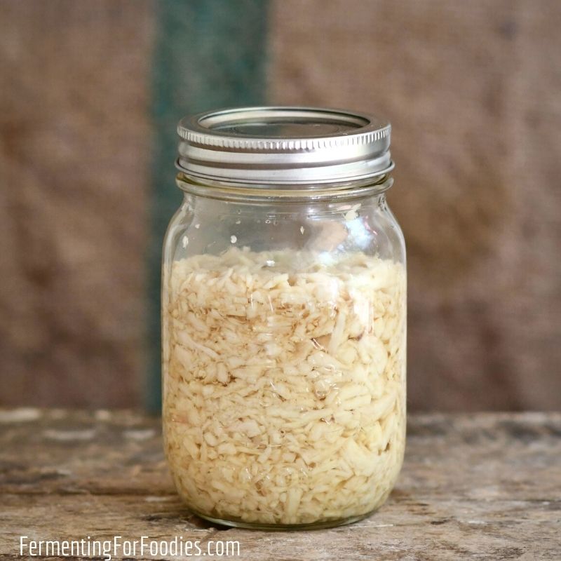 How to make prepared horseradish using a traditional fermented pickling recipe