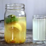 Honey fermented health tonic with lemon, ginger and turmeric