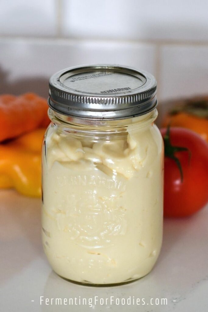 Fermented mayonnaise as a preservative
