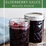 Why you should make antiviral elderberry sauce.