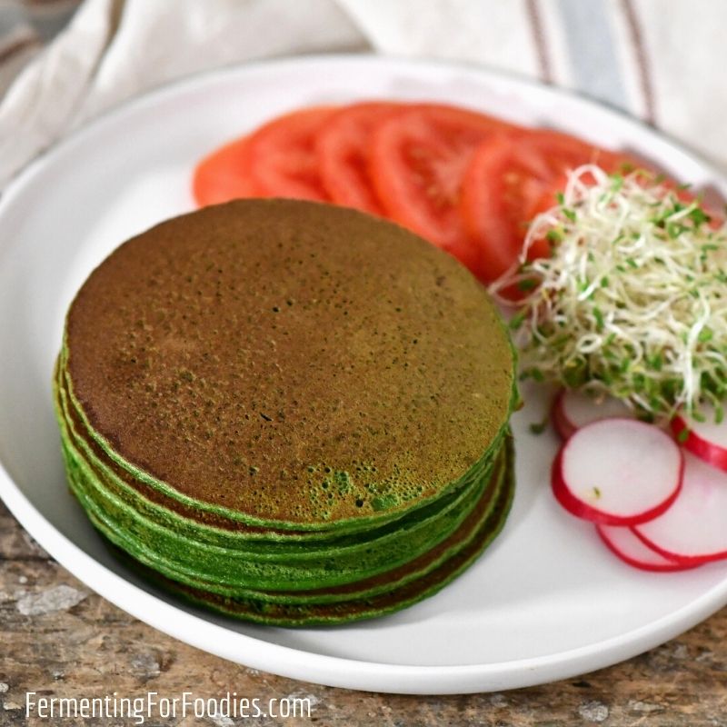 Grain-free savory green pancake