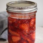 Fermented strawberry topping, easy, zero-waste, no cook recipe