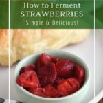 How to make fermented strawberries with honey, ginger bug, ACV, kombucha or whey
