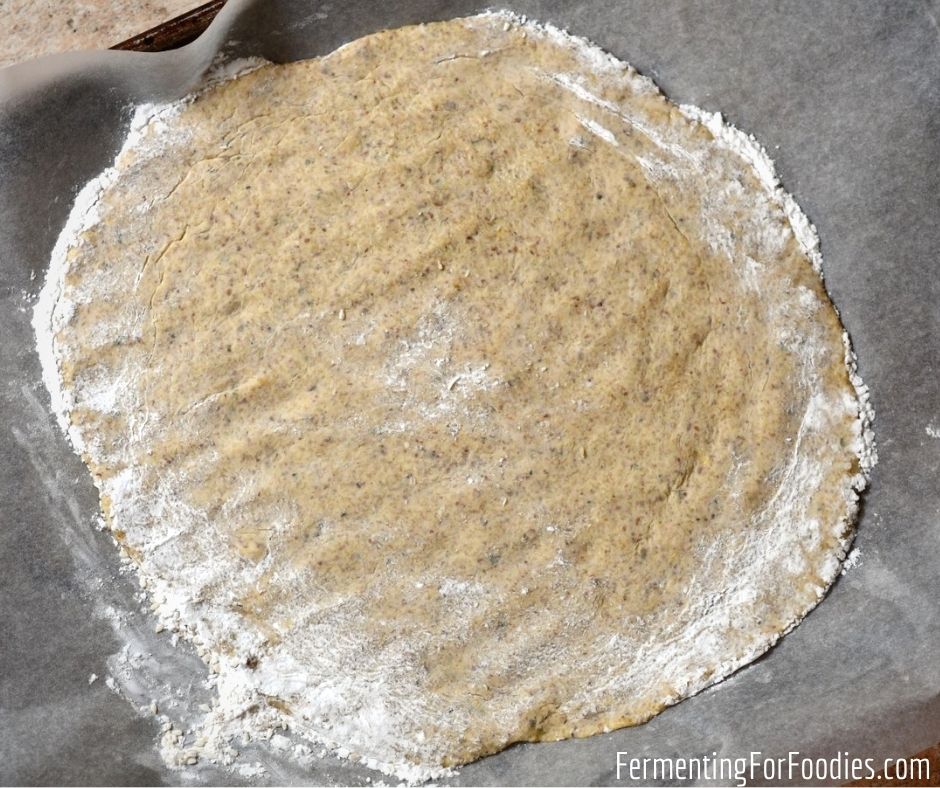 How to make a gluten-free sourdough pizza crust that can handle the weight of ingredients